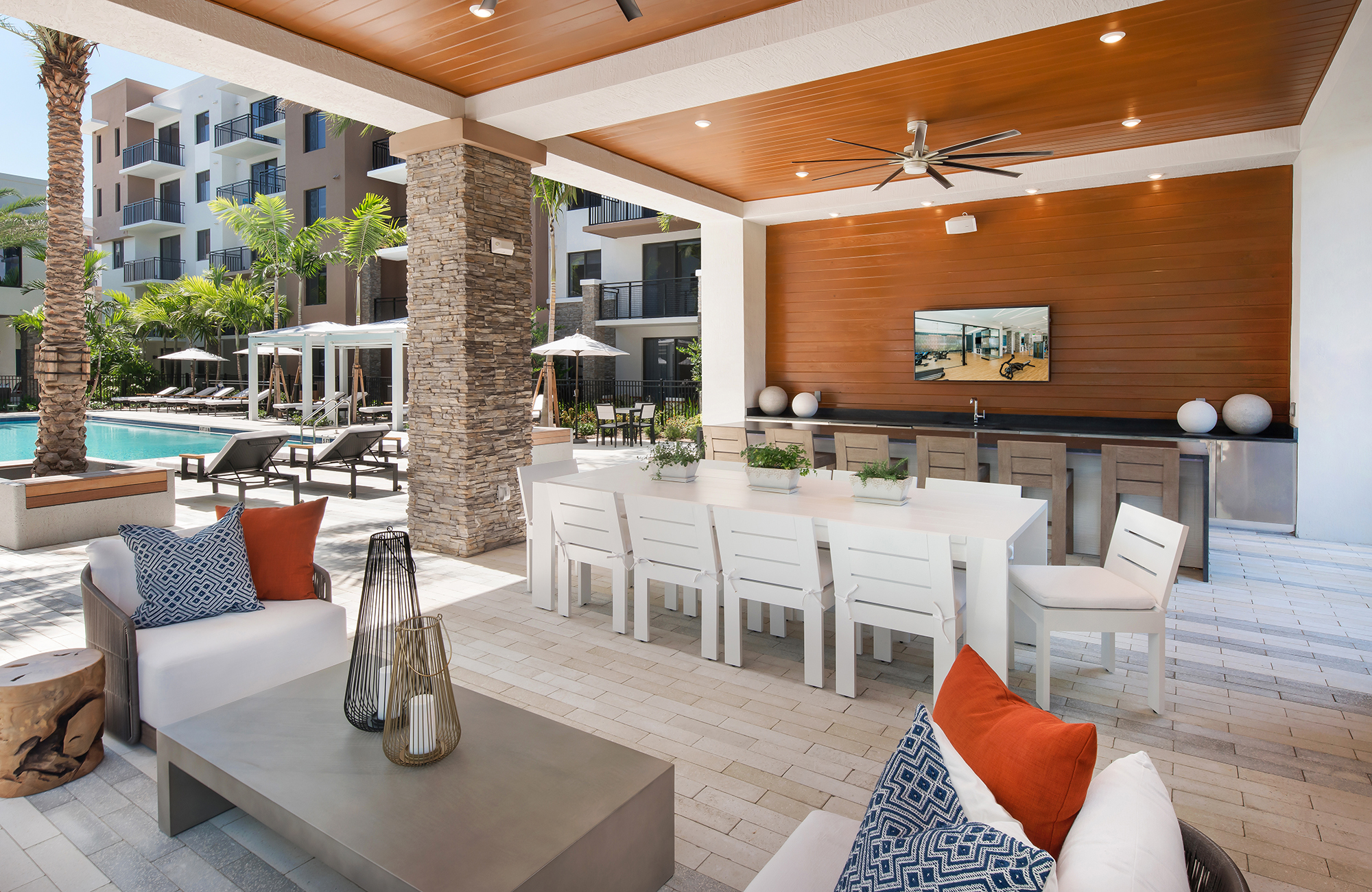 Modern estate exterior architectural photography