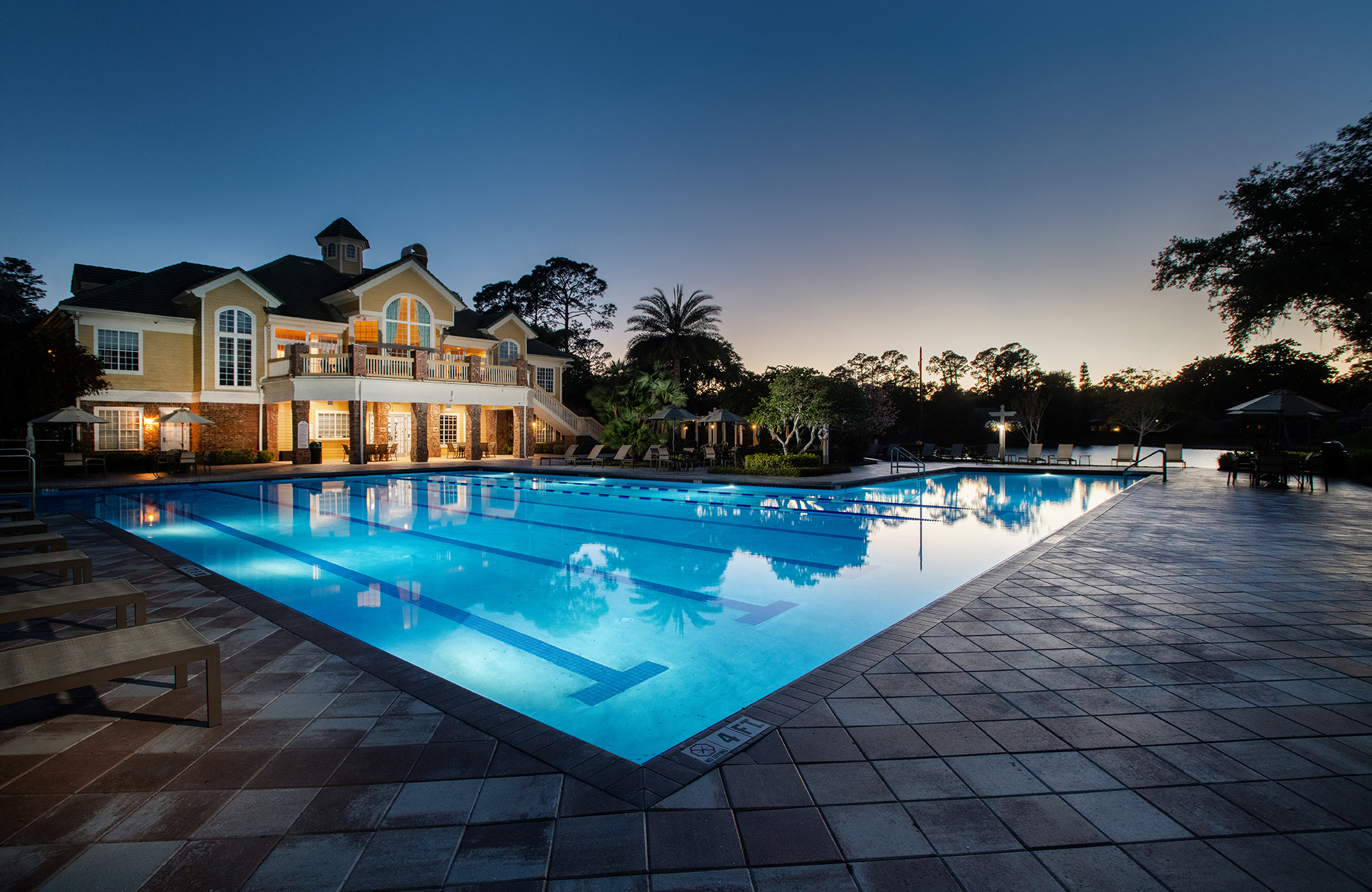 Modern estate photographed for architectural portfolio