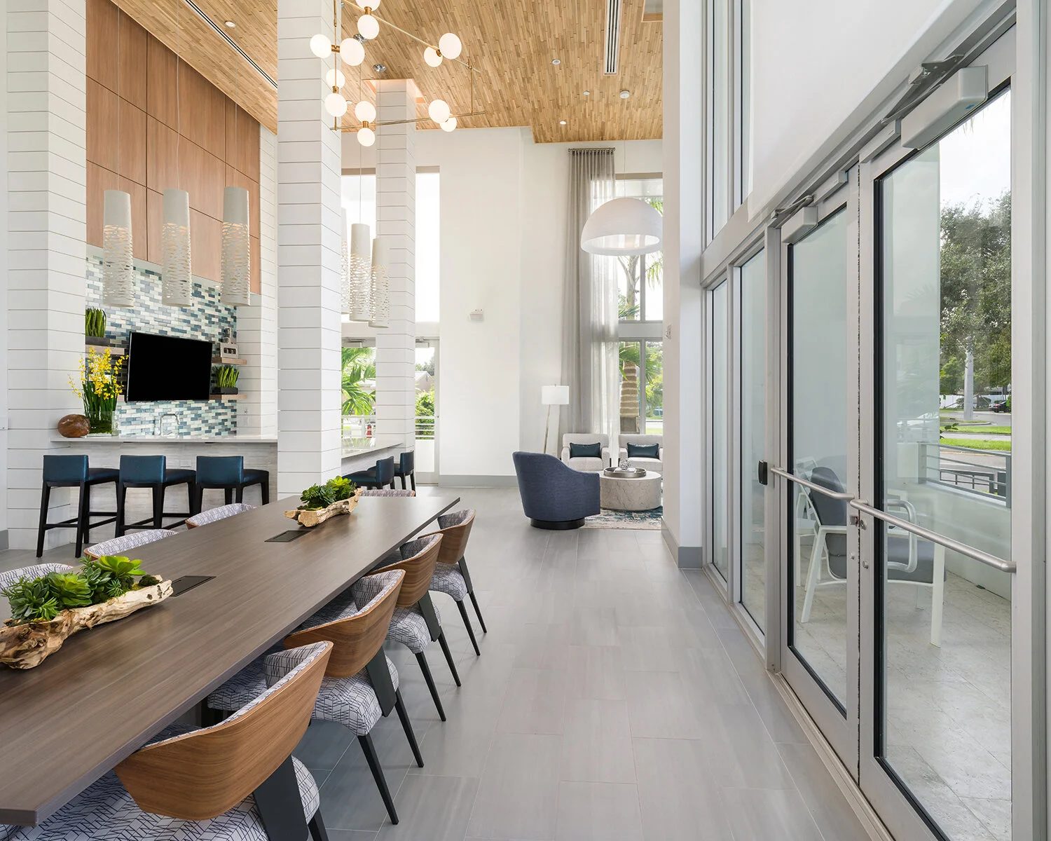 Resort-style interior design photography