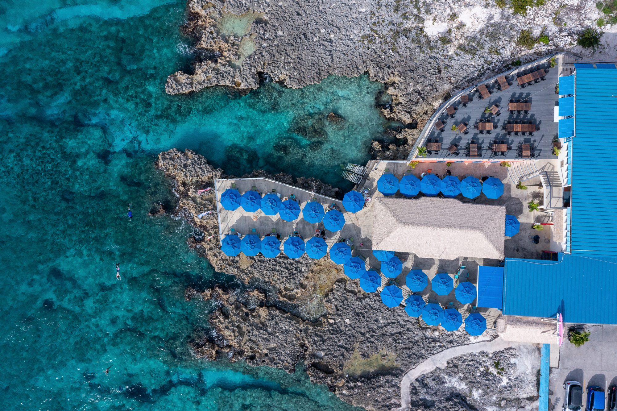 Drone photography of a commercial development